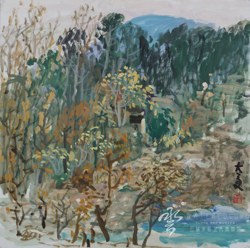 徐仲平 《故乡》 55*55cm 2006年